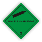 Gefahrgutetiketten Klasse2, UK2, NFG