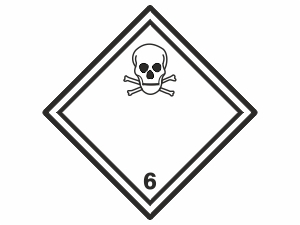 Gefahrgutetiketten Klasse6.1,Giftige Stoffe