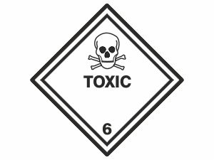 Gefahrgutetiketten Klasse 6.1, TOXIC